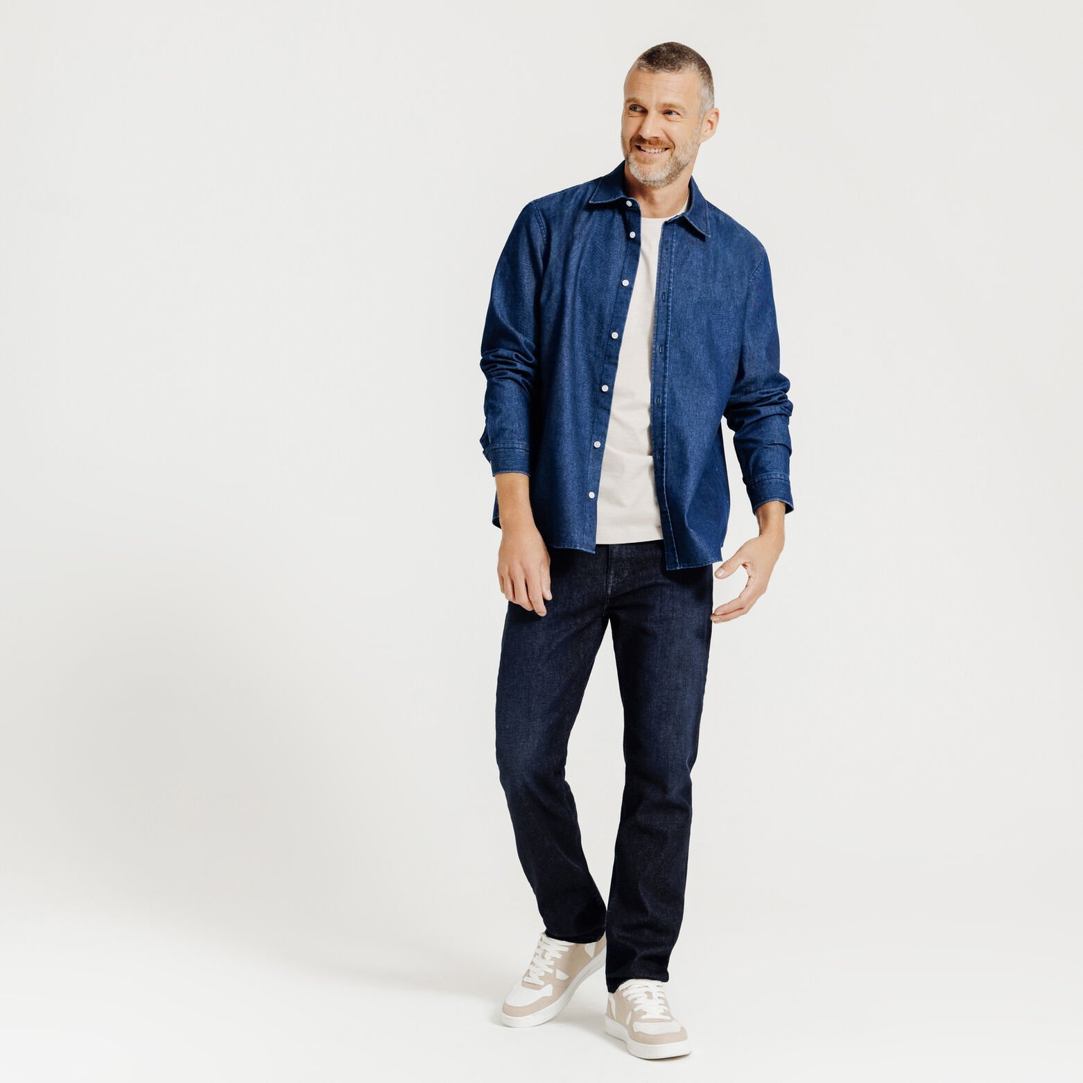 Pantalon Denim Bleu moyen