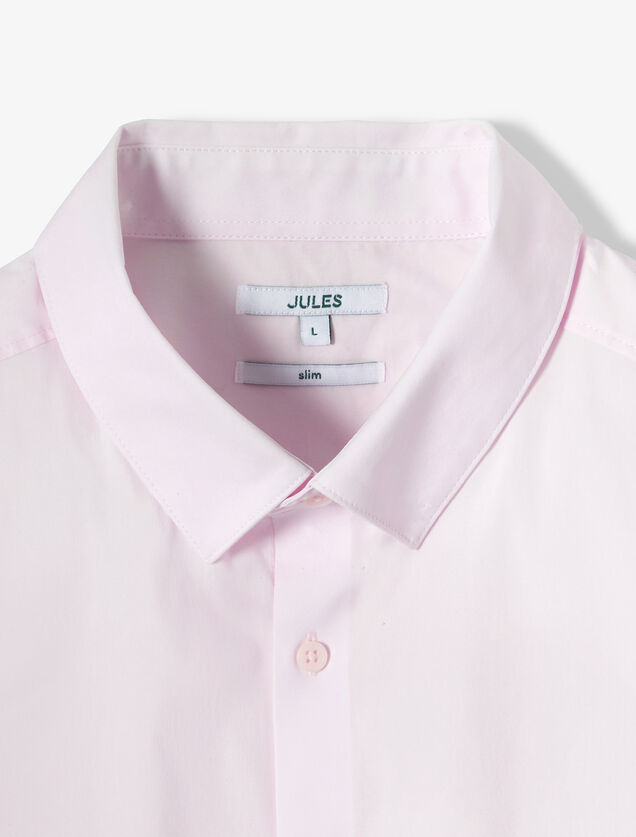 Chemise slim unie coton