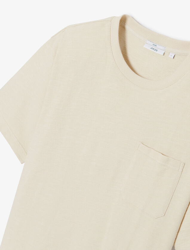 Tee shirt matière éponge col rond