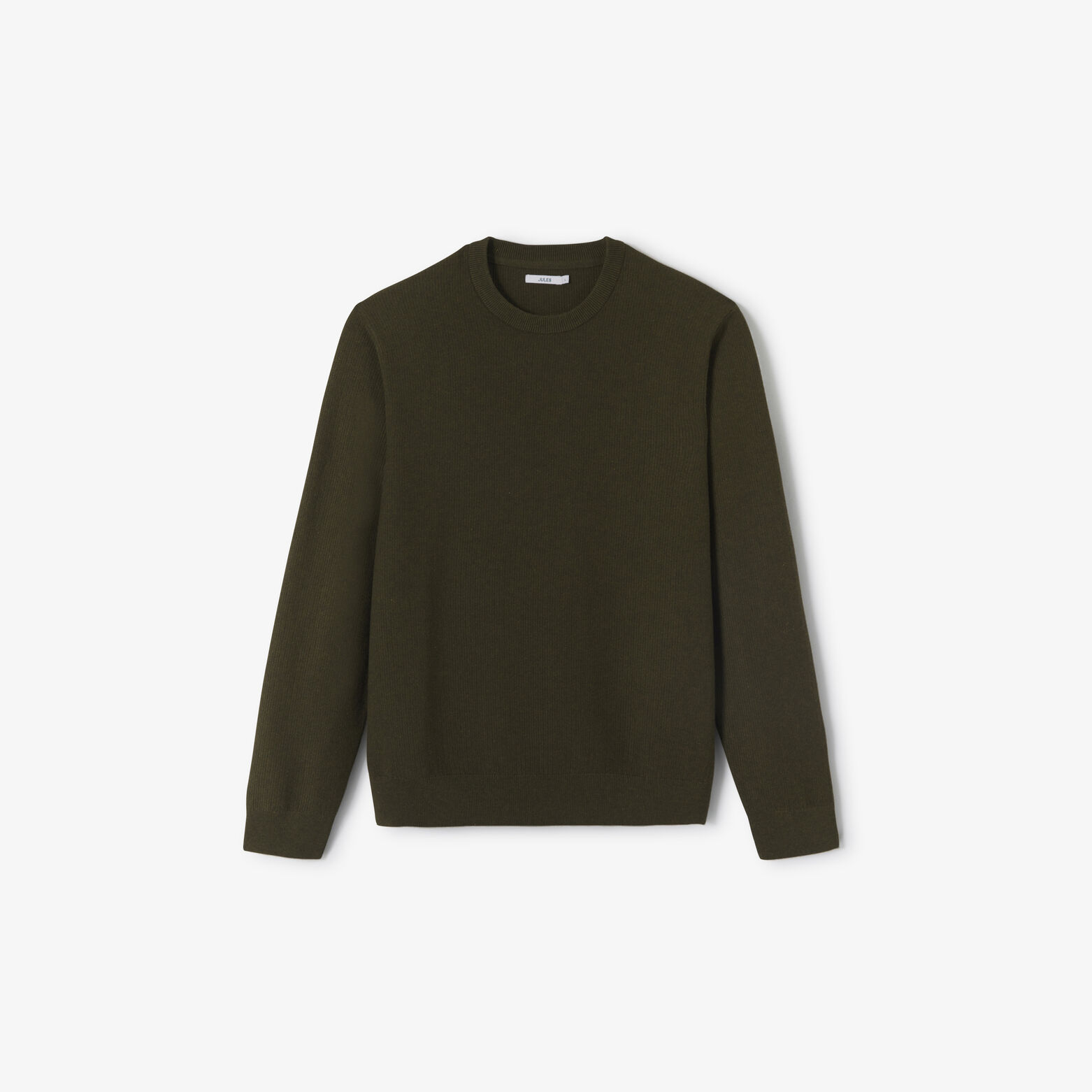Pull col rond jeux de points fantaisie