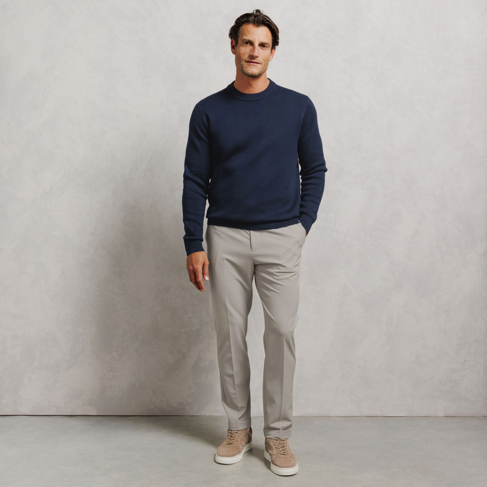 Pantalon tapered taille &eacute;lastiqu&eacute;e