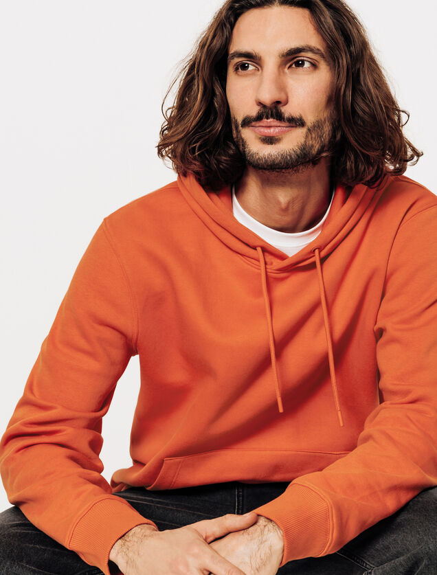 Sweat à capuche uni