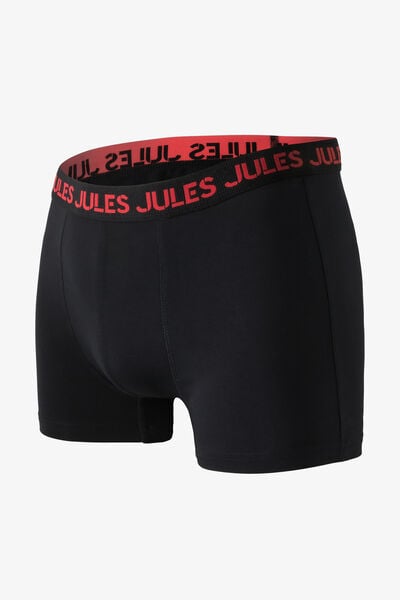 Boxer en coton avec ceinture color&eacute;e