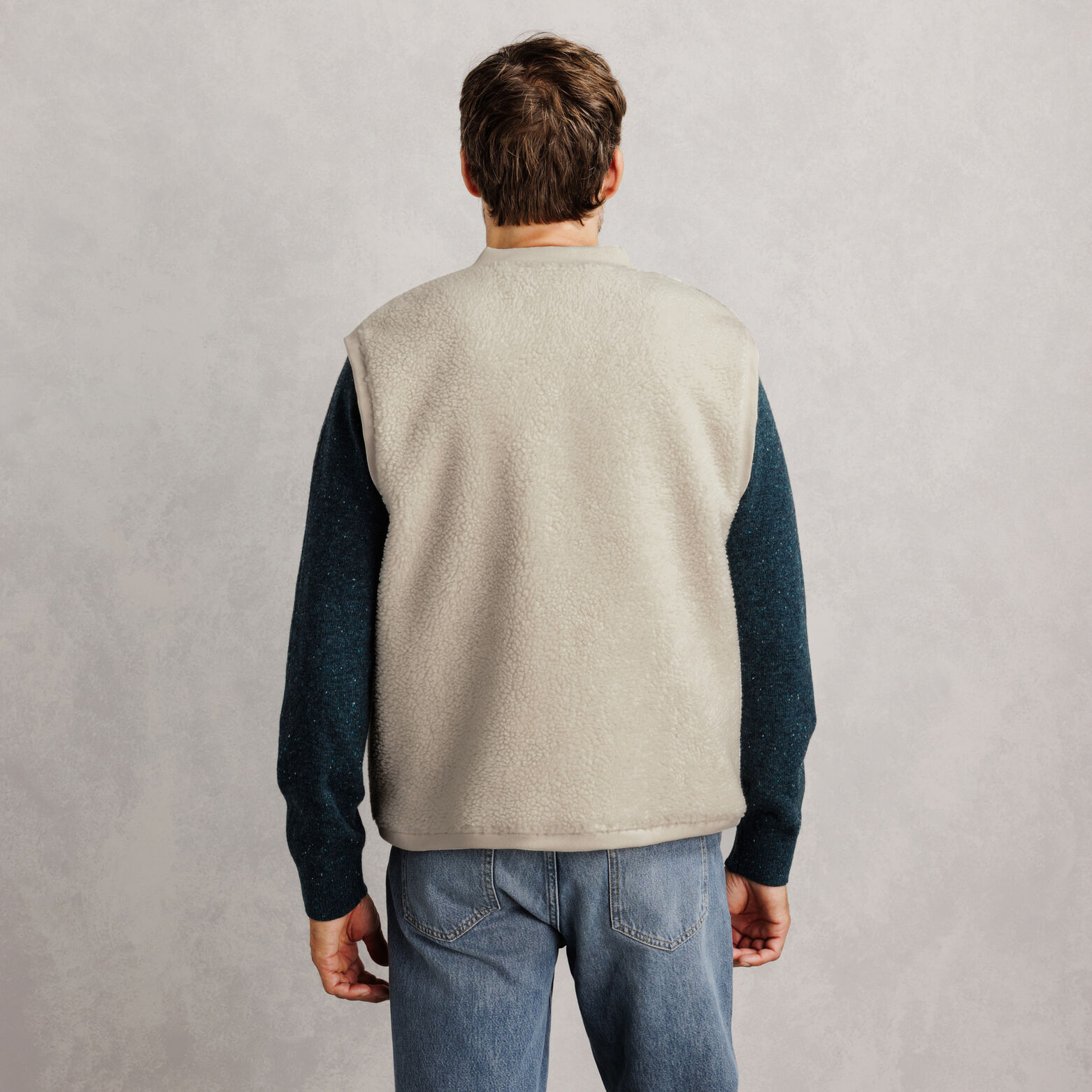 Sweat sans manches sherpa