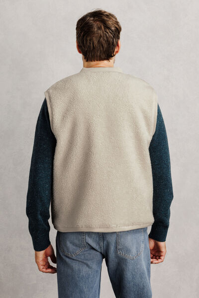 Sweat sans manches sherpa
