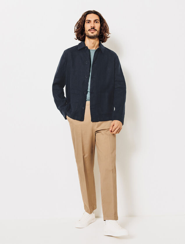 Veste en lin boutonnée