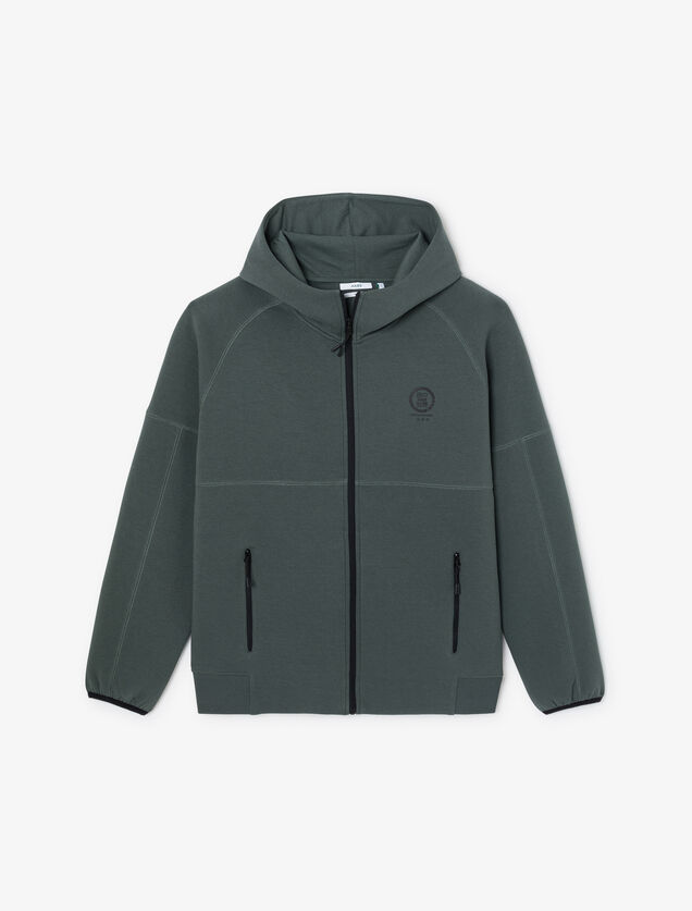 Sweat zippé à capuche