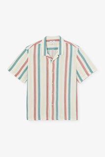 Chemisette en gaze de coton rayée