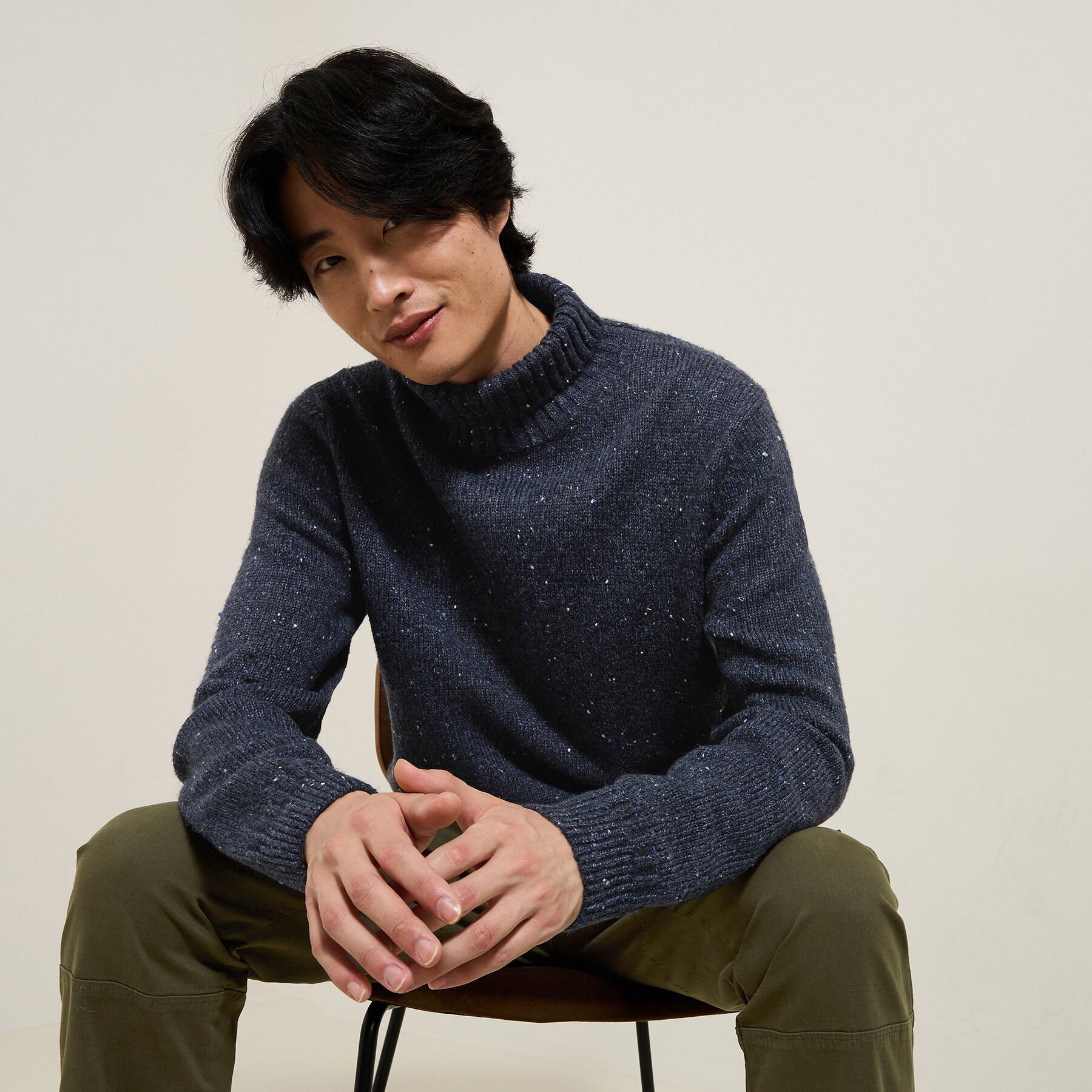 Pull col roule homme Jules