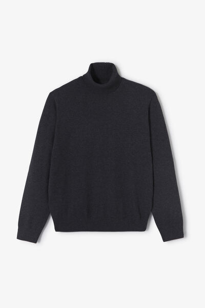 Pull col roulé mérinos cachemire