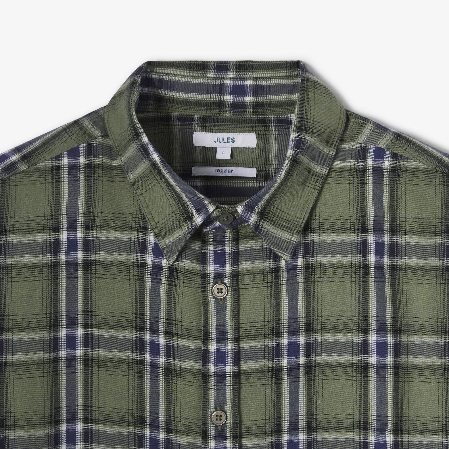 Chemise en coton flanelle à carreaux