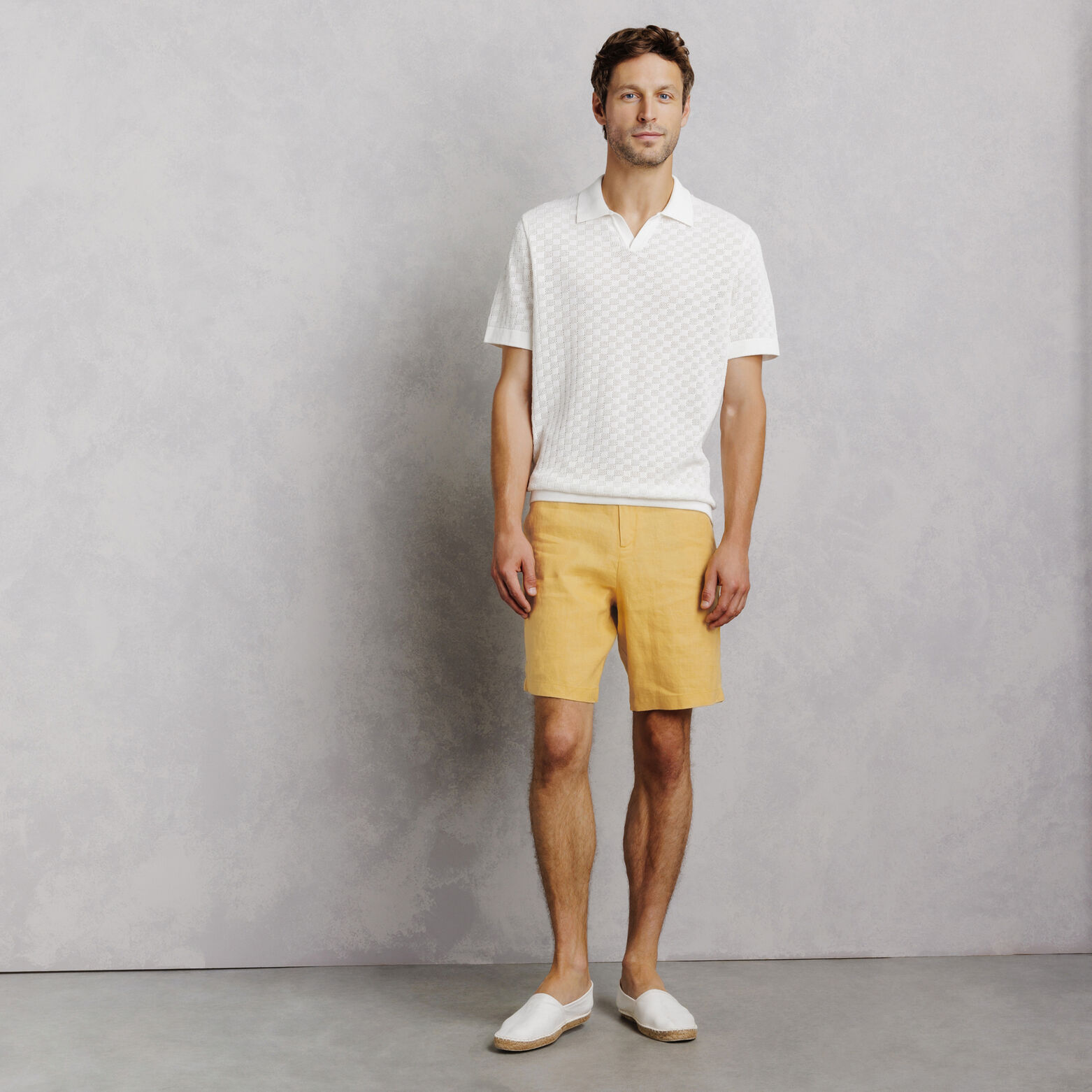 Bermuda chino 100% lin