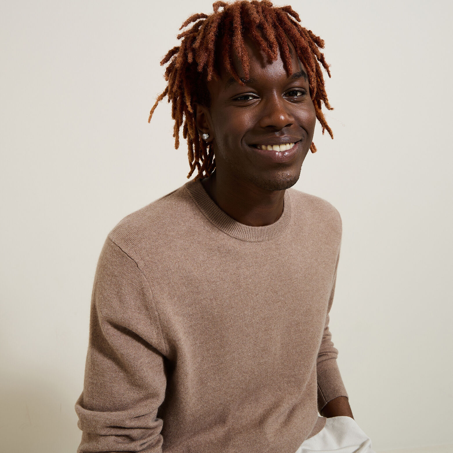 Trui met ronde hals van merinos/kasjmiermix