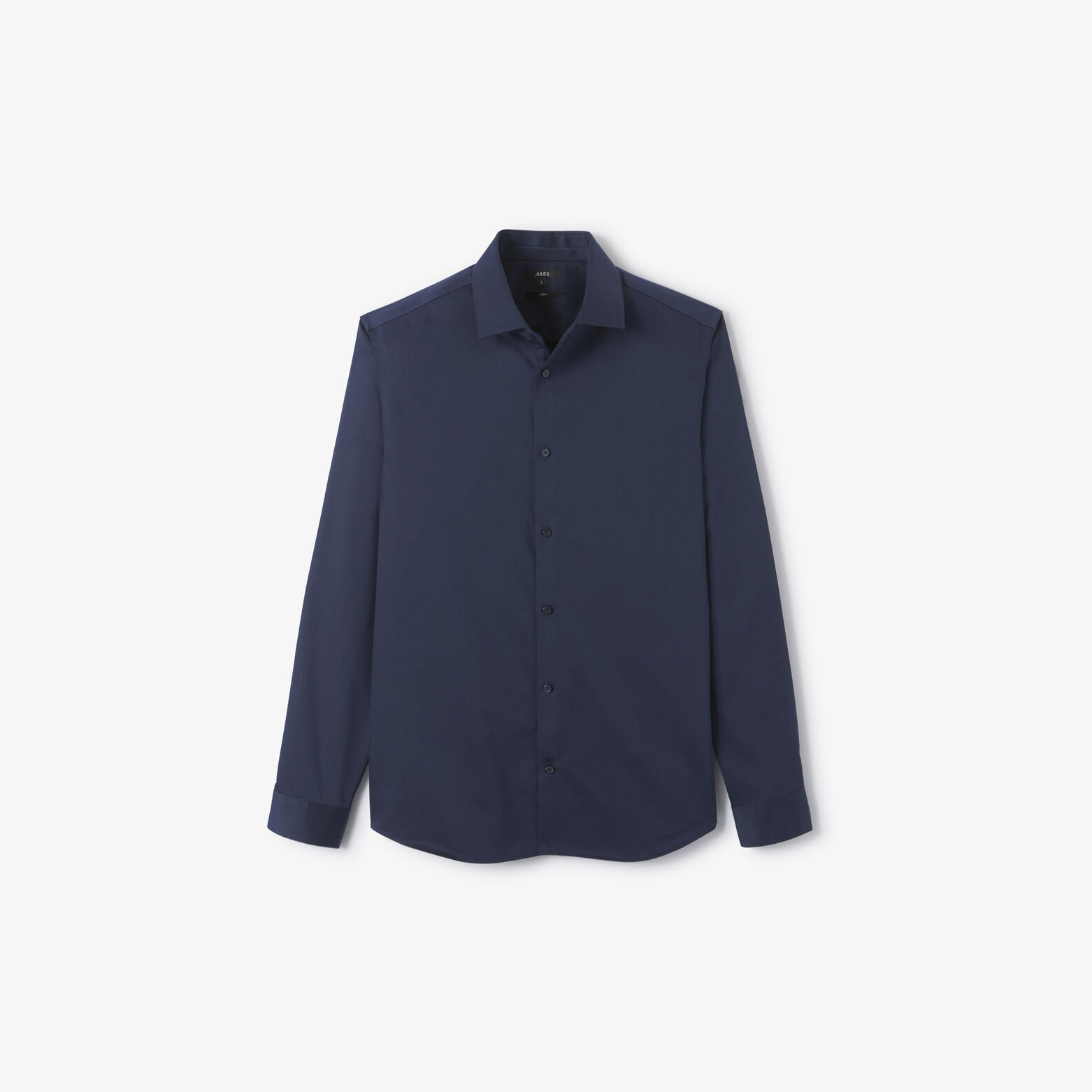 Chemise sans repassage en coton unie slim