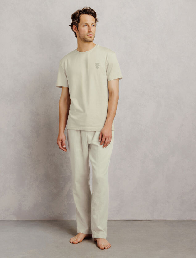 Pyjamaset met borduursel