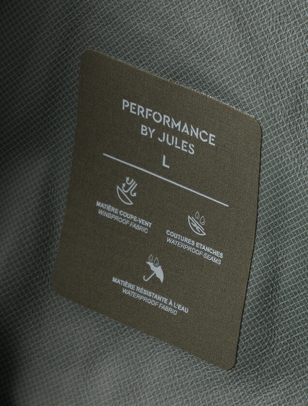 Parka longue waterproof &agrave; capuche