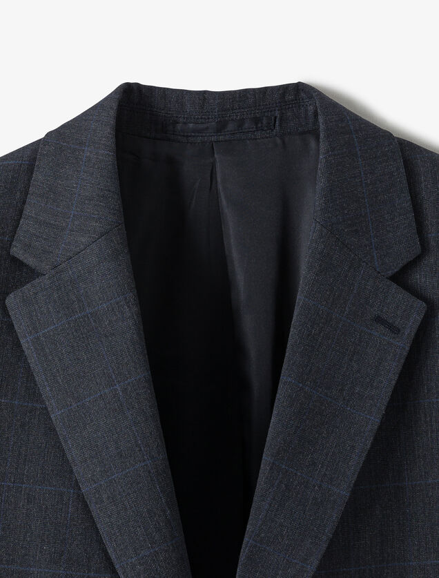 Geruite comfort kostuumvest