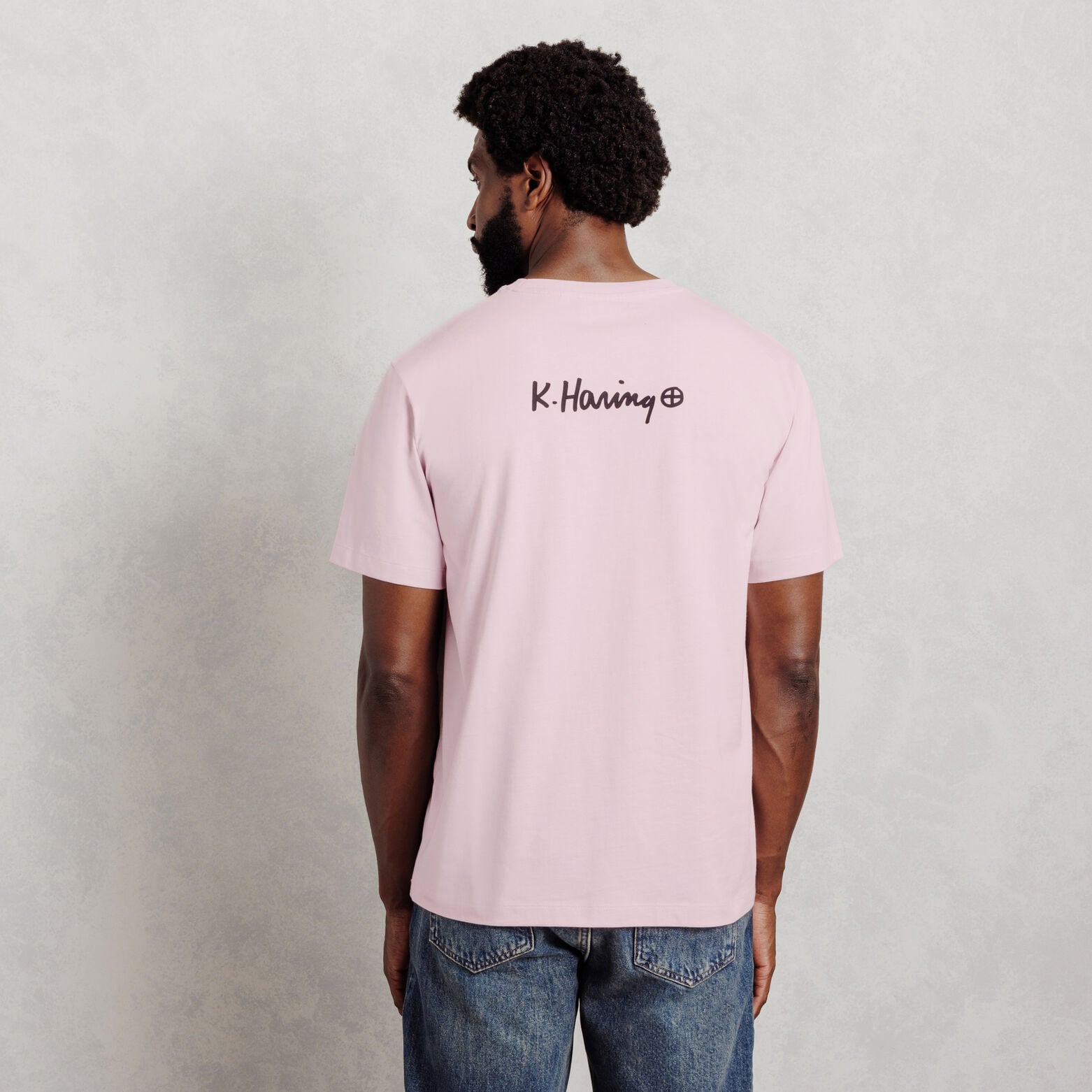 Geborduurd T-shirt relax licentie Keith Haring