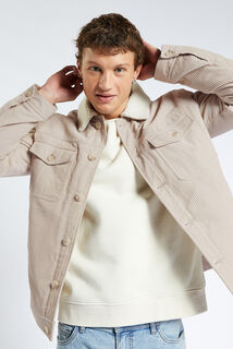 Blouson velours col chemise