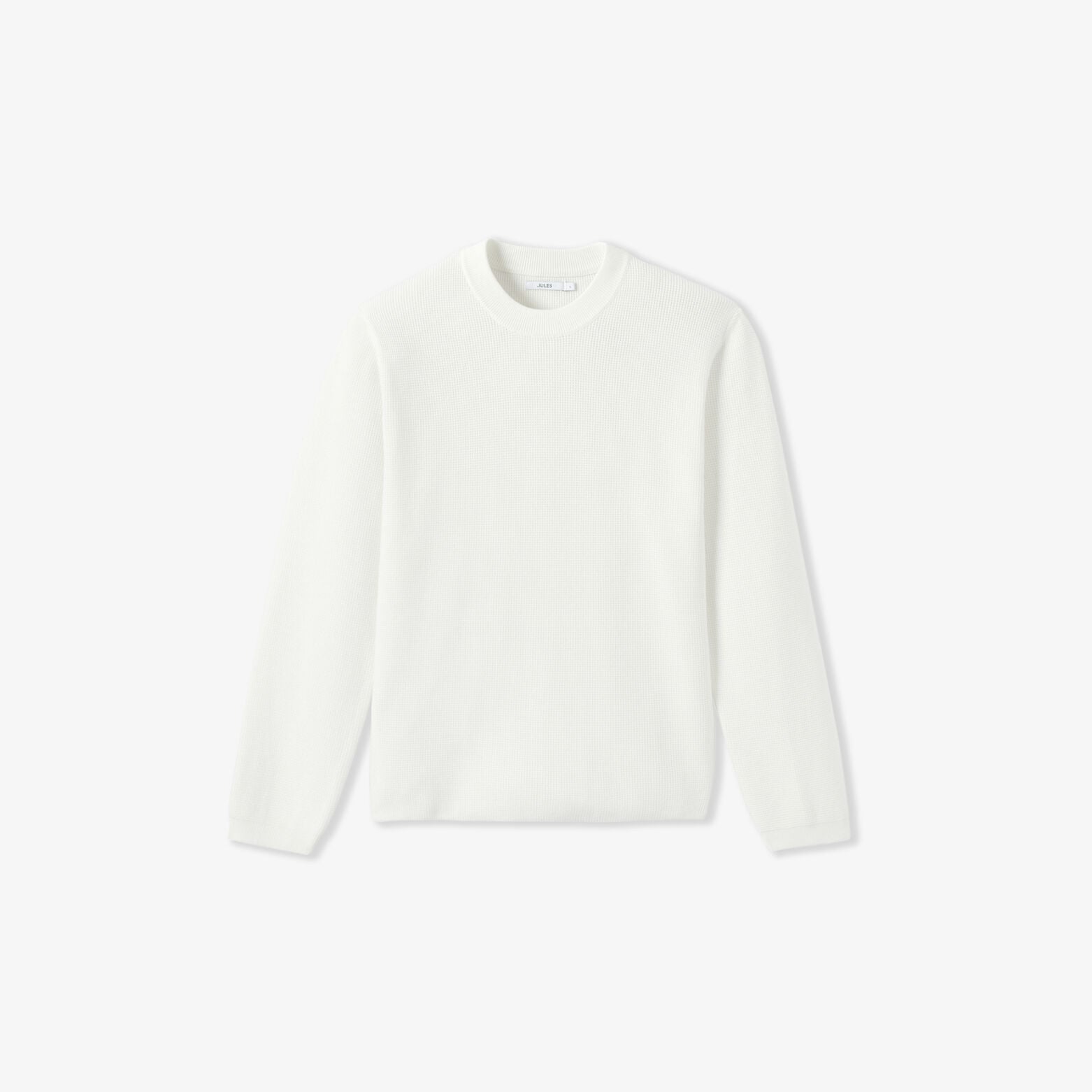 Pull col rond jeu de points fantaisie