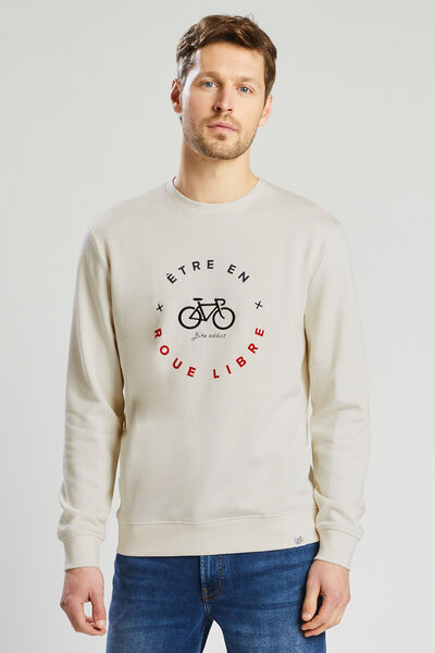 Sweater met ronde hals, gerecycled polyester Tour 