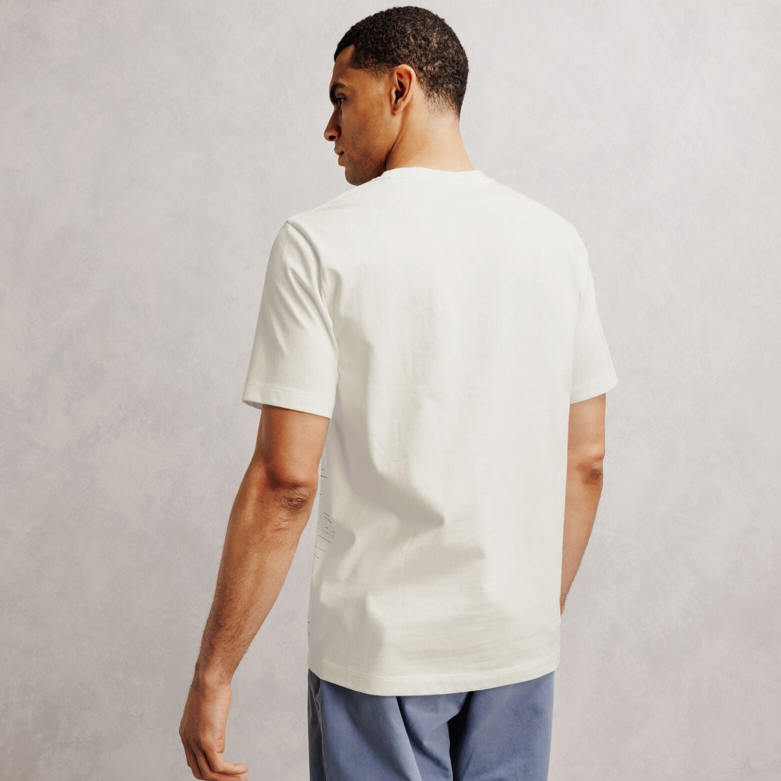 T-shirt met landschapsprint