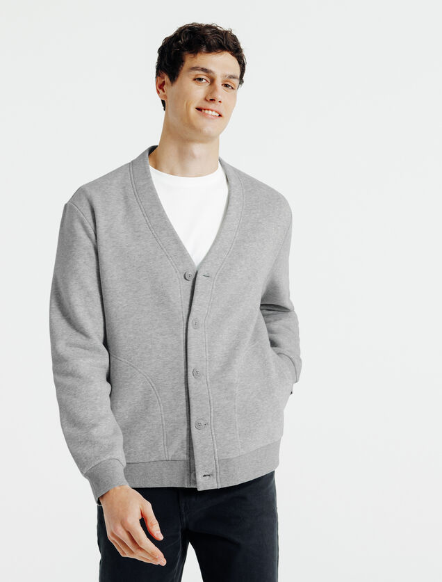 Sweatvest met knopen