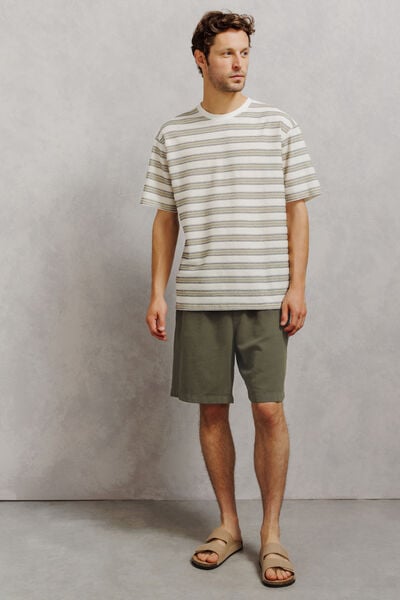 Bermuda taille &eacute;lastiqu&eacute;e
