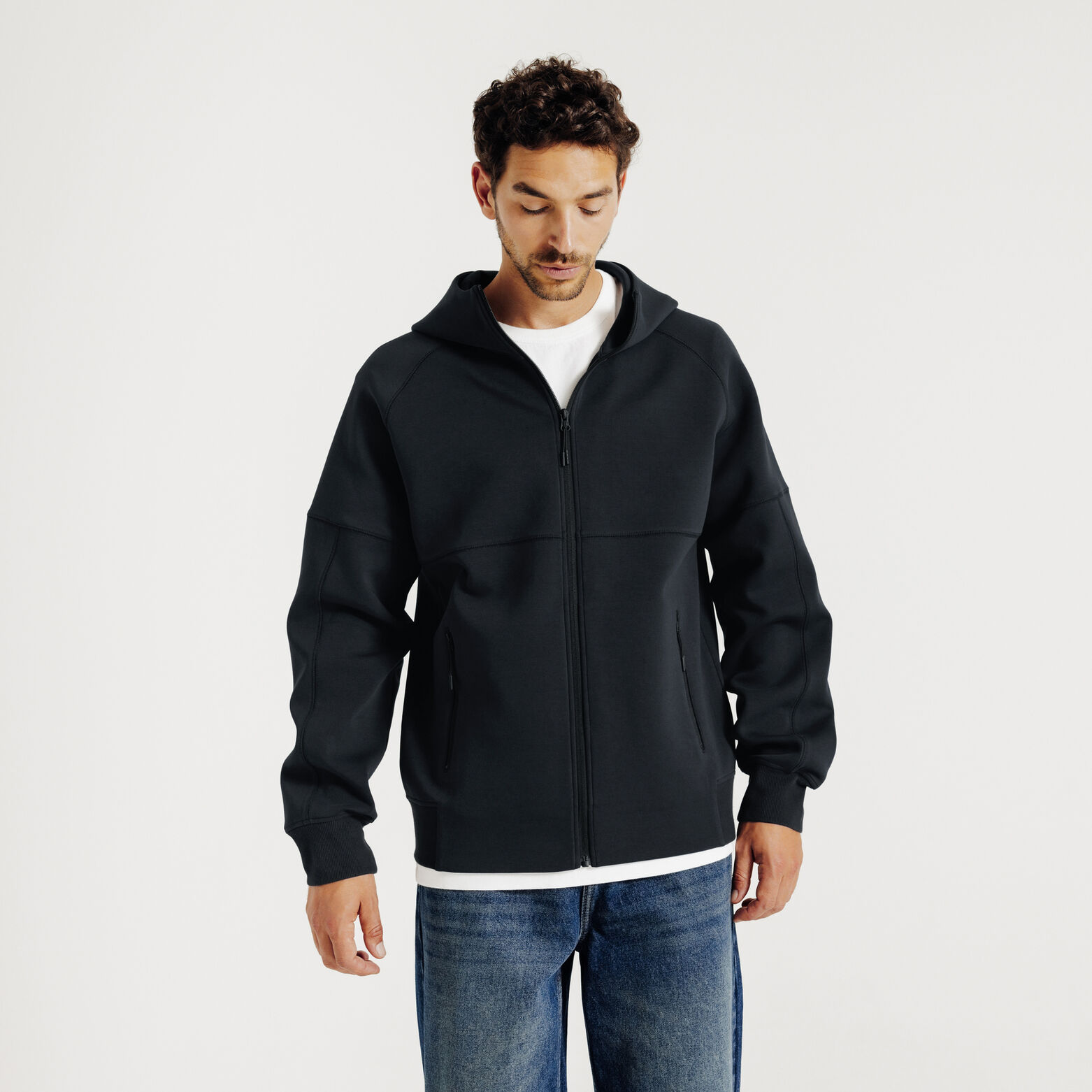 Veste capuche zippée