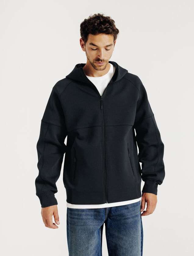 Veste capuche zipp&eacute;e