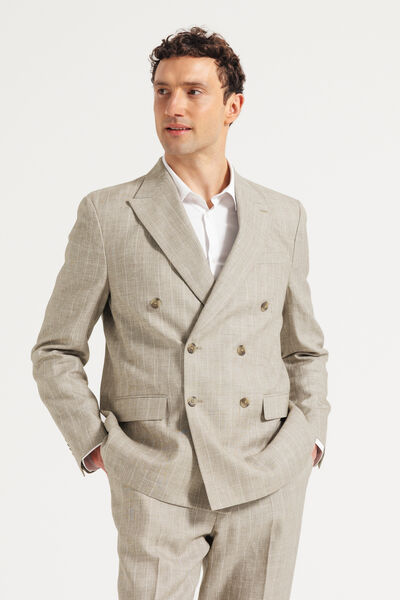 Veste de costume crois&eacute;e confort