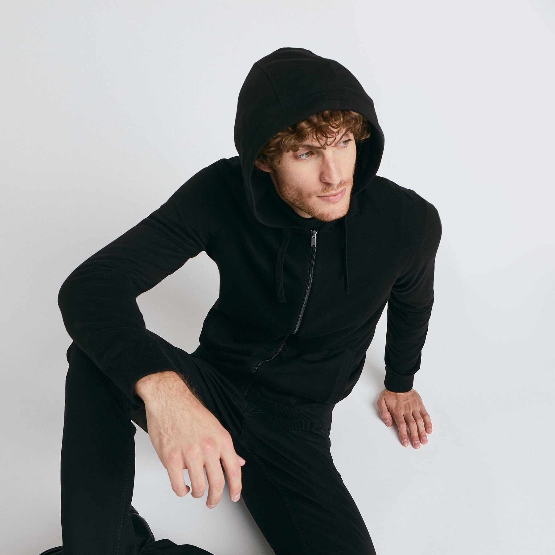 gilet homme col montant