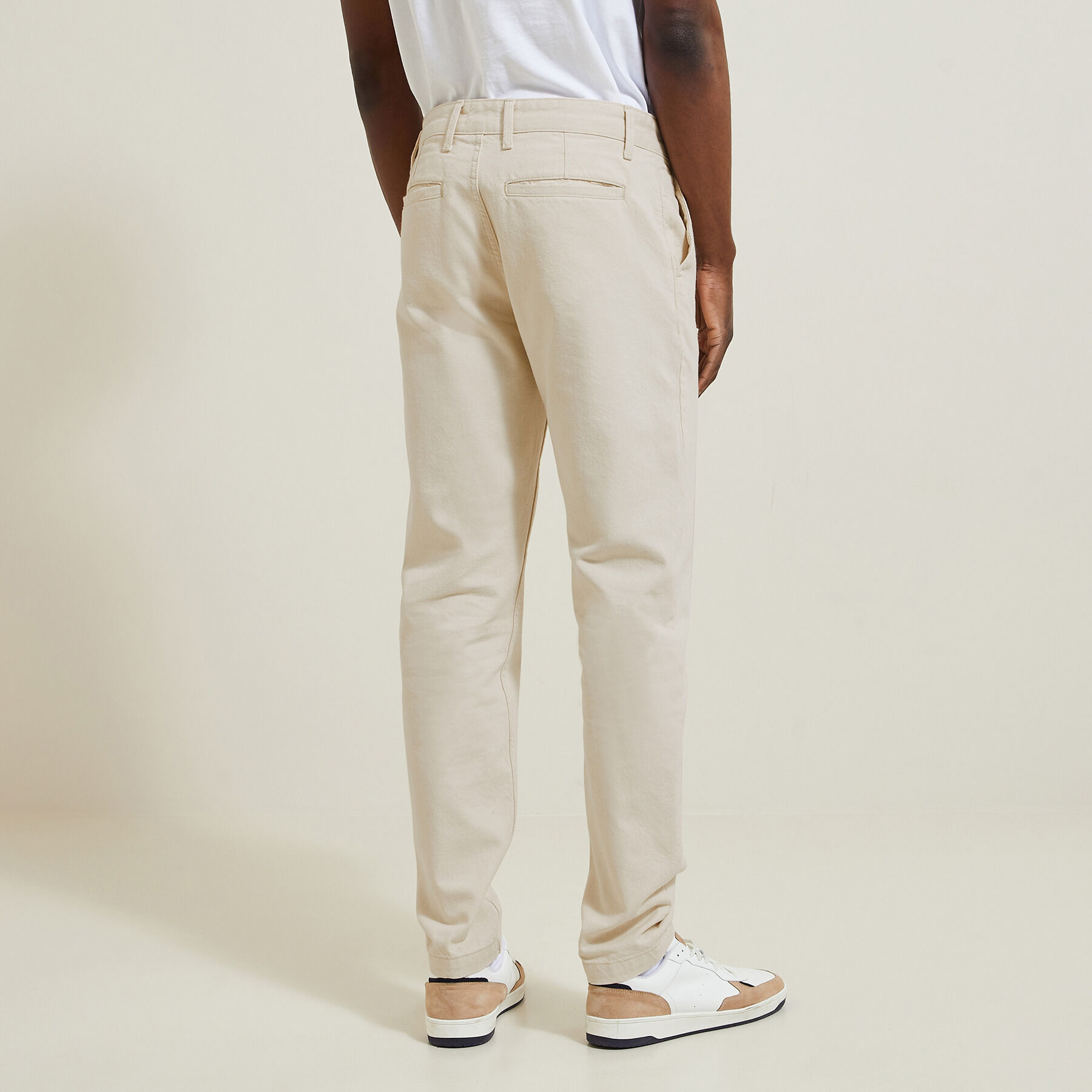 Jean forme chino Blanc Jules