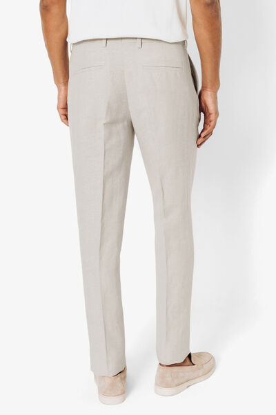 Pantalon de costume contenant du lin