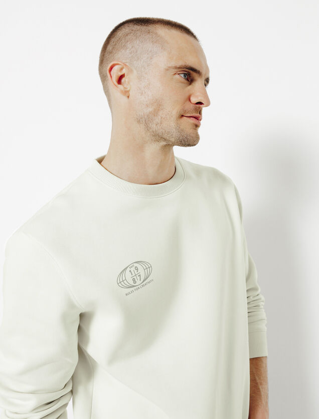 Sweat col rond imprim&eacute;