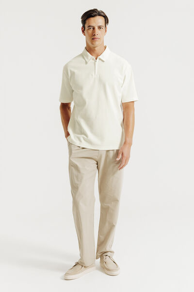 Polo korte mouwen, kraag met rits