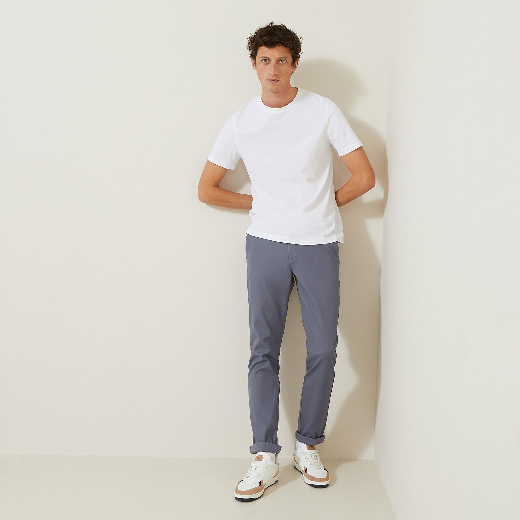 Pantalon Chino Homme Jules - Taille 38, Coupe Slim, Beige - Neuf Sans étiquettes