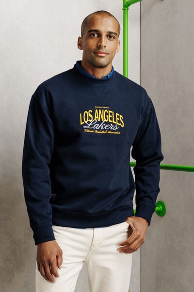Sweat imprim&eacute; Los Angeles Lakers licence NBA