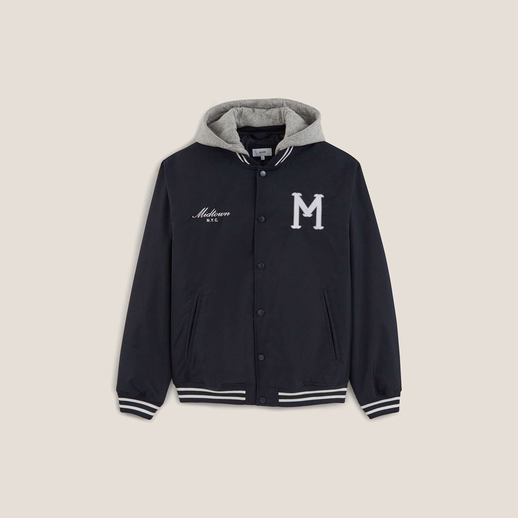 Oversized sludgy Maddox Varsity Jacket