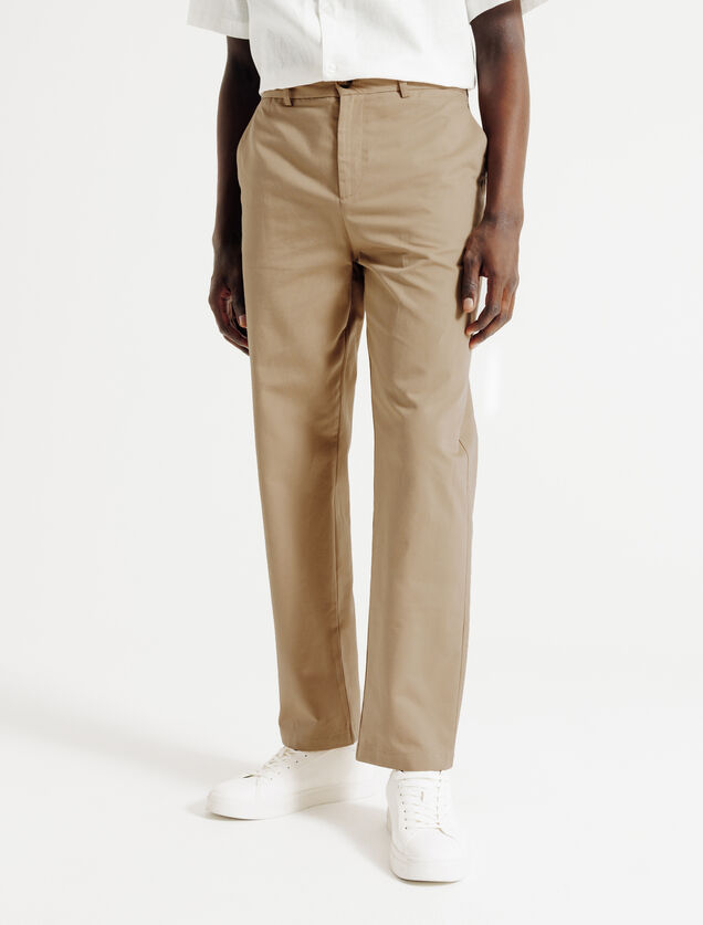 Pantalon chino tapered 7/8&egrave;me