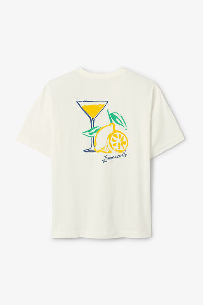 Tee shirt imprim&eacute; devant dos cocktail