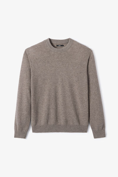 Pull col rond m&eacute;rinos cachemire