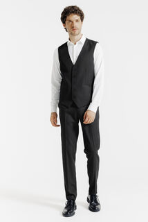 Effen slim kostuumgilet
