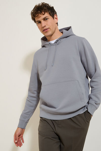 Sweat à capuche uni