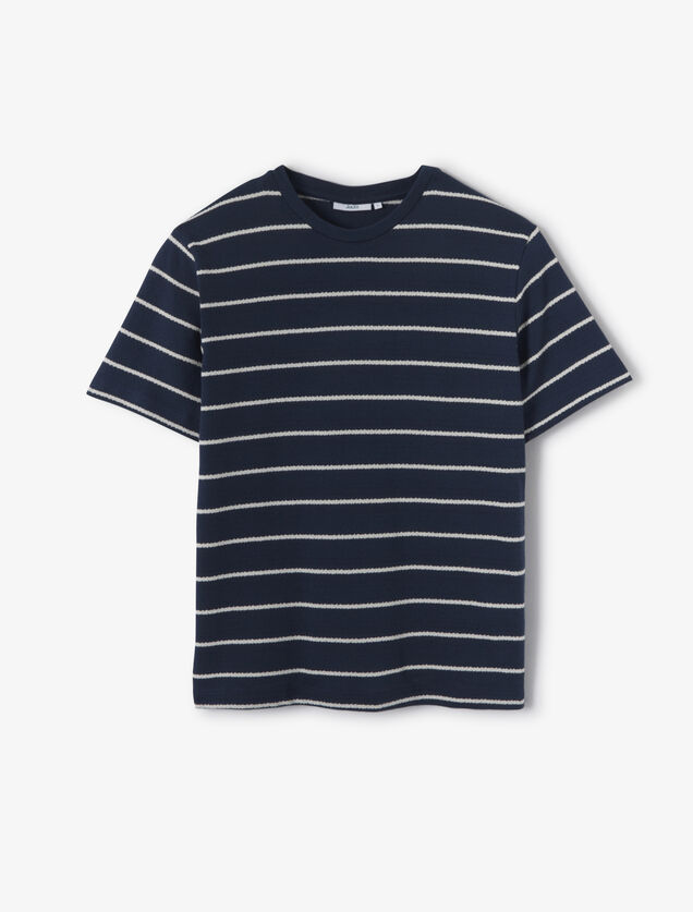 Gestreept t-shirt in tricot