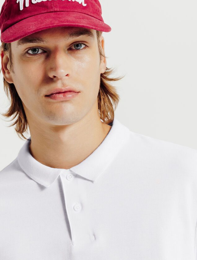 Polo manches courtes piqué uni