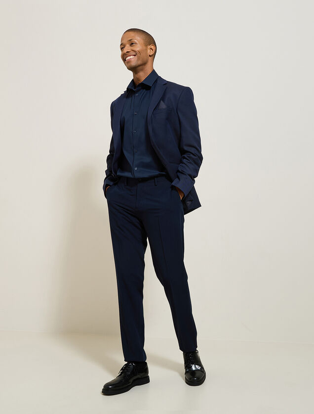 Chemise sans repassage slim en coton