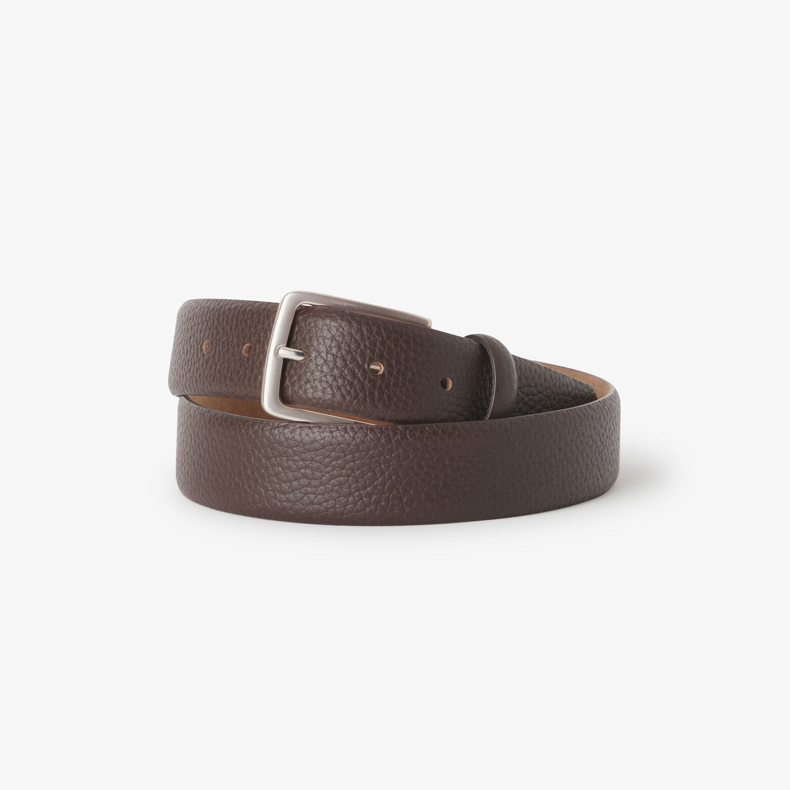 Ceinture en cuir grain&eacute;e