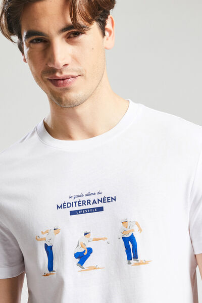 Strand T-shirt, knipoog naar de Middellandse Zee