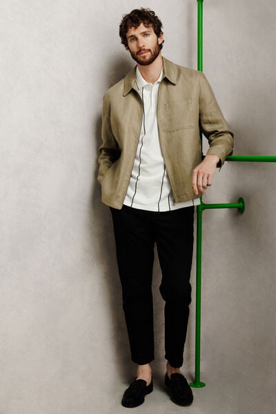 Polo manches courtes ray&eacute;